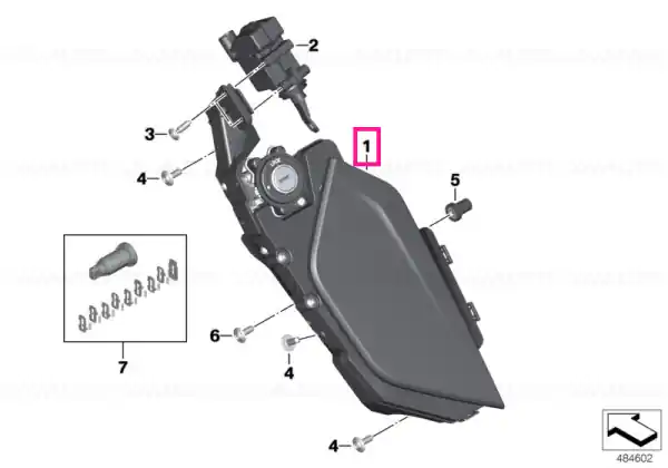Storage compartment, left - BMW Motorrad Super ofertă