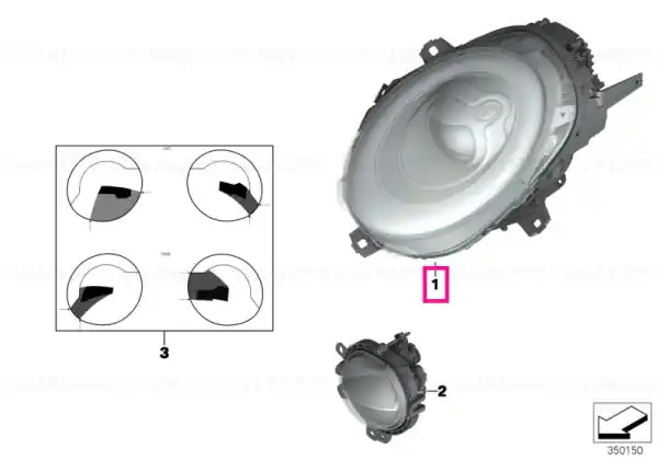 Bestseller Headlight, LED technology, left - BMW - Mini