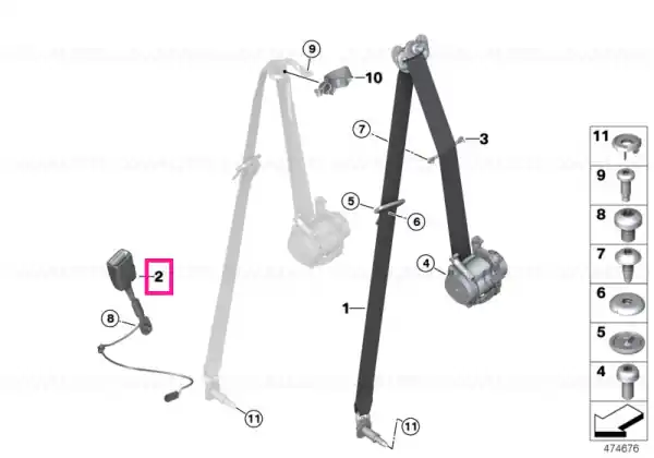 Lower strap, front - BMW Reduceri
