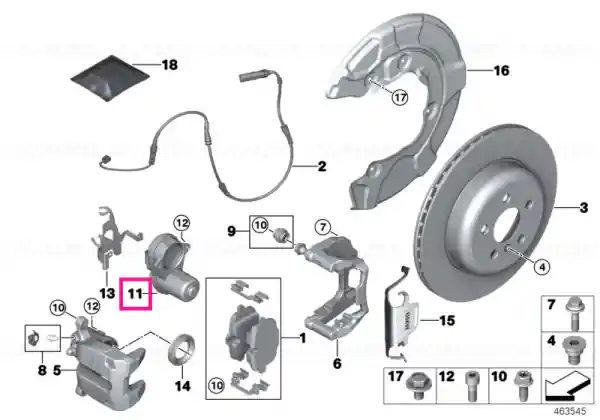 Livrare gratuită Kit reparație actuator EMF - BMW