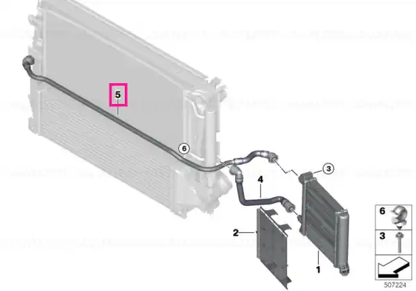 Furtun radiator - BMW Nu rata