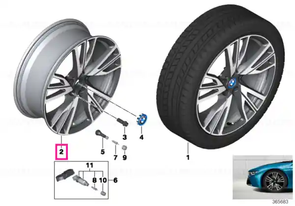 Ieftin Disc wheel light alloy orbit grey right 8,5JX20 ET:50 - BMW
