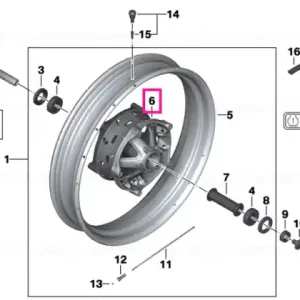 Wheel hub, front - BMW Motorrad Calitate înaltă