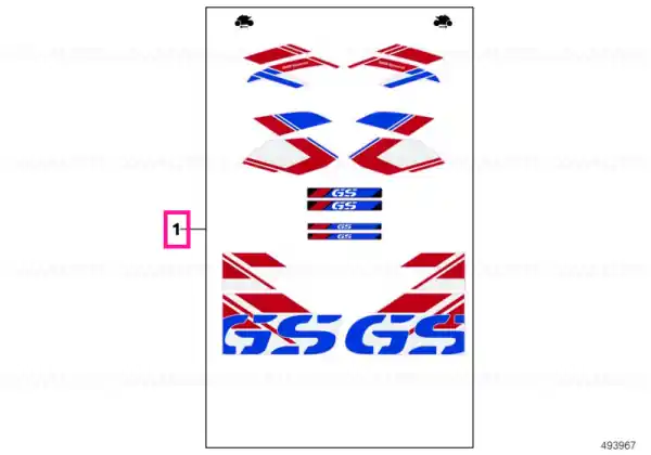 Sticker set GS K25 ADV - BMW Motorrad Ultima șansă