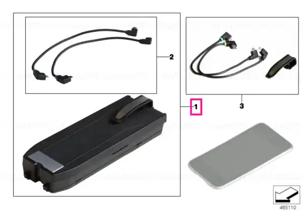 Snap-in adapter, universal EASY MICRO USB - BMW Premium