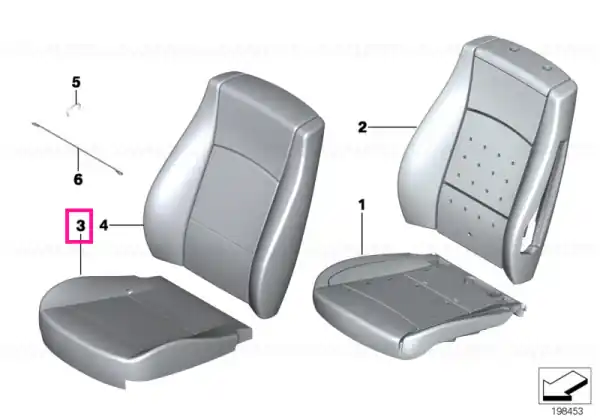Capac piele scaun OYSTER - BMW Transport gratuit