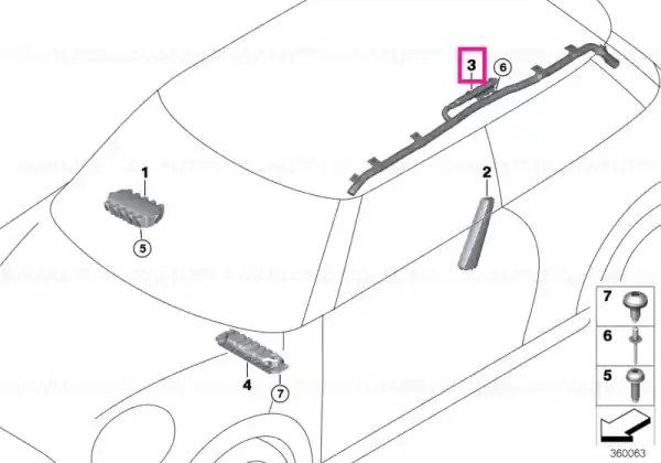 Reduceri Head airbag, right - BMW - Mini