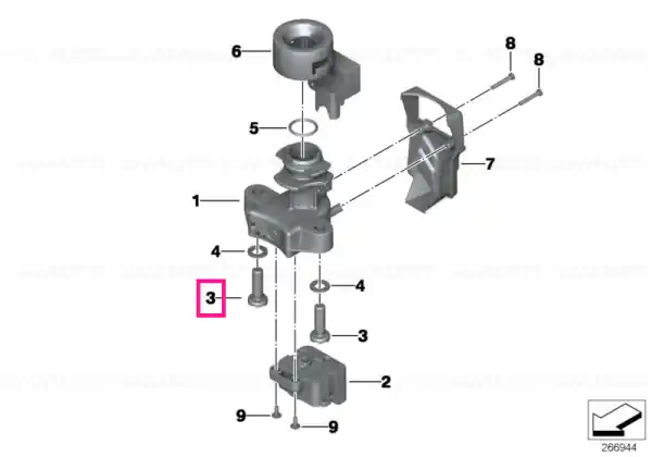 Cel mai vândut Securing bolt M8X40 - BMW Motorrad