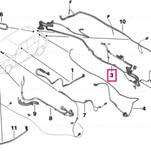 Wiring trunk lid - BMW Plată securizată