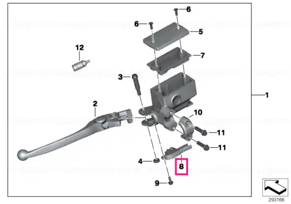 Reducere Microswitch, handbrake lever - BMW Motorrad