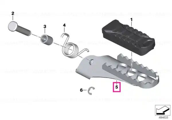 Preț redus Driver footrest left - BMW Motorrad