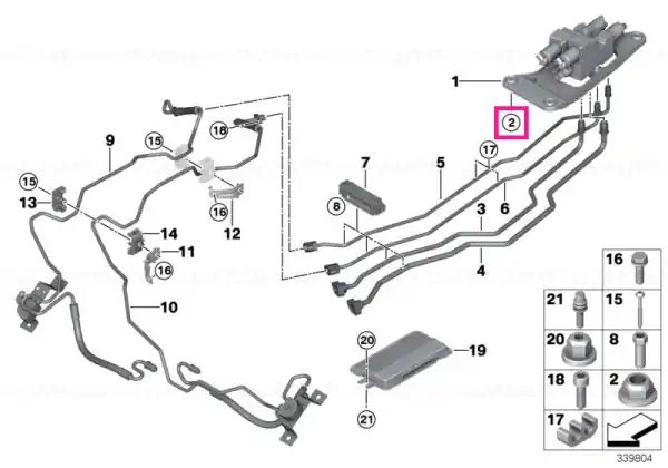 Premium Piuliță hexagonală autoblocantă M6-8-ZNNIV SI - BMW
