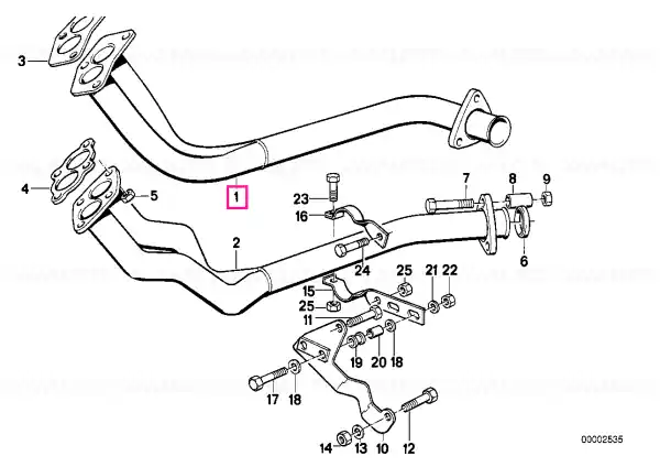 Popular Exhaust pipe front - BMW