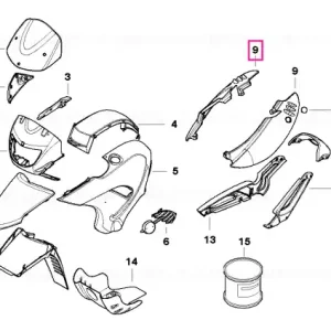 Bestseller Side section, primed, rear left - BMW Motorrad