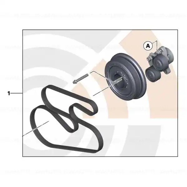 Kit reparatie complet fulie vibrochen BMW Seria 5 F07, F10, F11; Seria 7 F01, F02; X3 F25; X4 F26 Cel mai vândut