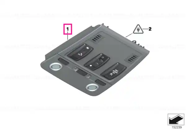 Reducere specială Unitate comutator acoperis GRAU - BMW