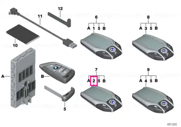 BMW display key 434 MHZ US Preț redus