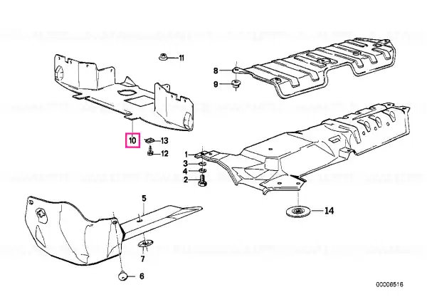 Livrare rapidă Ecran compartiment motor - BMW