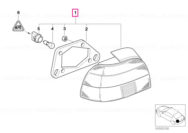 Mai ieftin Tail light, left - BMW