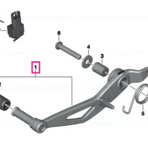 Brake pedal - BMW Motorrad Calitate înaltă