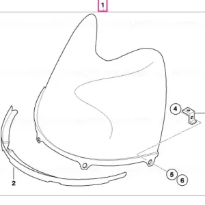 Windshield, high - BMW Motorrad Bestseller