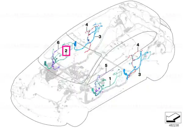 Wiring co-drivers side - BMW Bestseller