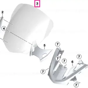 Windshield, low - BMW Motorrad Reduceri