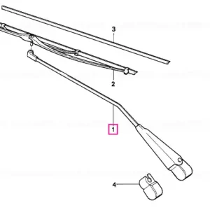 Wiper arm right BOSCH - BMW Preț promoțional