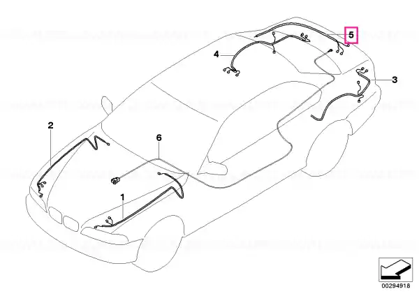 Set cabluri reparatie capota portbagaj stanga - BMW Livrare gratuită