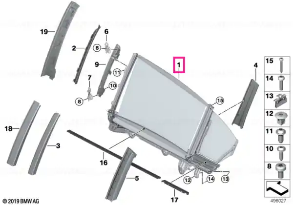 Preț promoțional Left rear door sun blind - BMW