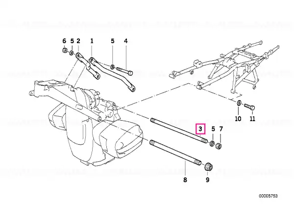 Livrare expres Pin L=241MM - BMW Motorrad