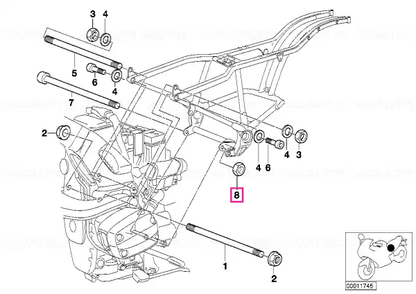 Lichidare de stoc Piulita guler M 12 - BMW Motorrad