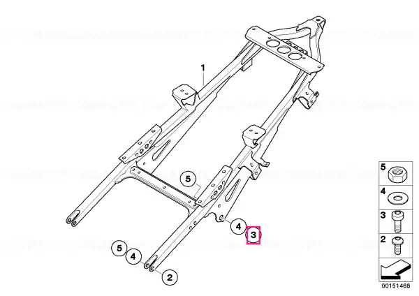 Cel mai bun preț Surub cap cilindric M10X46 - BMW Motorrad