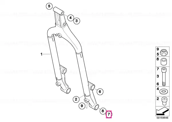 Cumpără online Șurub cilindric M10X190 - BMW Motorrad