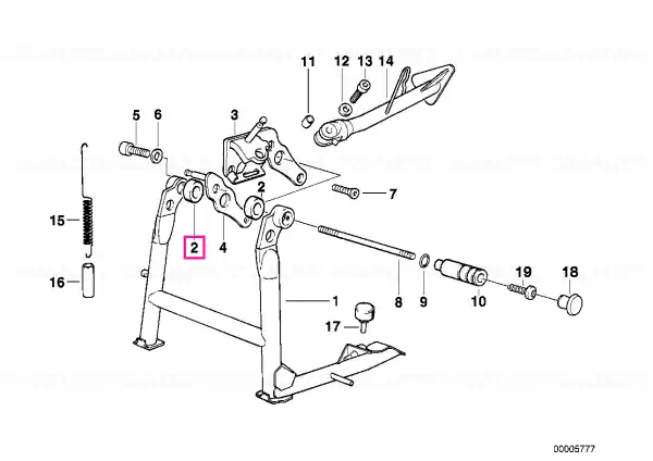 Calitate înaltă Spacer right 4,5 - BMW Motorrad