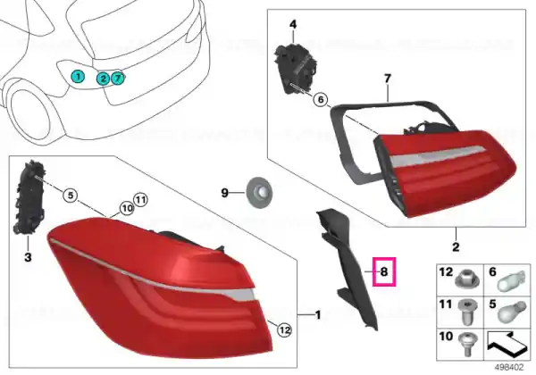 Ornament canală scurgere stânga - BMW Ultima șansă