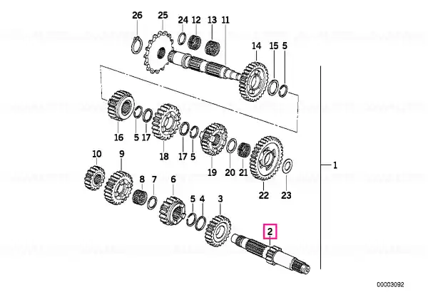 Ieftin Arbore secundar 12 Z - BMW Motorrad