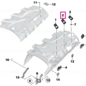 Bestseller Tampă cauciuc centru dreapta - BMW Motorrad
