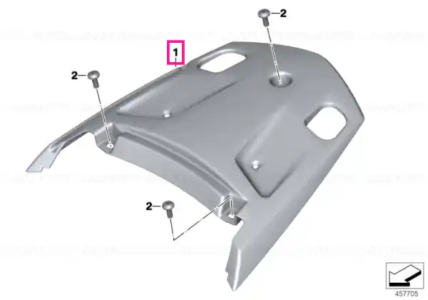 Discount Rear trim panel, middle - BMW Motorrad