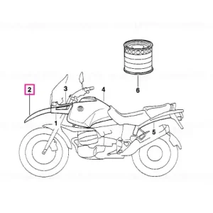 Vezi acum Upper mudguard NACHTSCHWARZ - BMW Motorrad