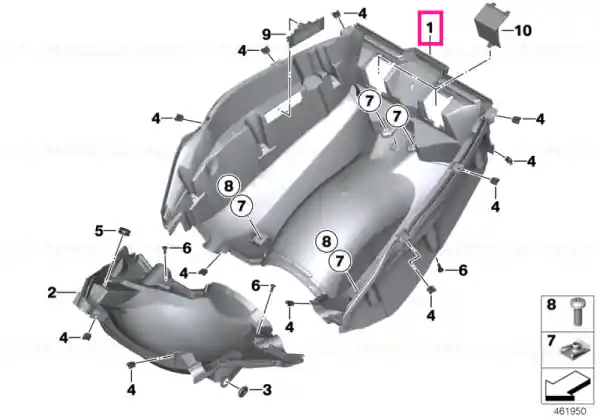 Preț promoțional Luggage compartment floor - BMW Motorrad