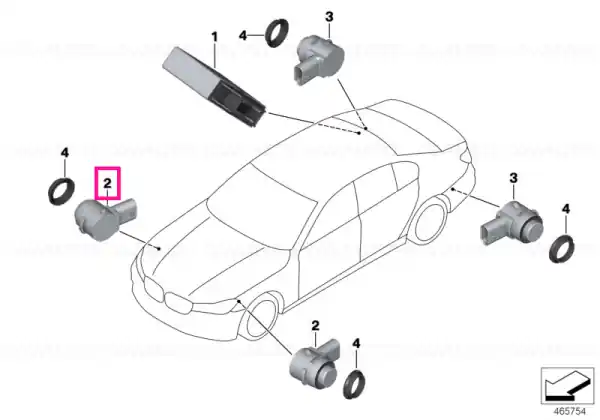 Popular Ultrasonic sensor, Magellan Gray WC26 - BMW