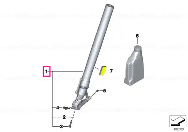 Discount Fork leg left - BMW Motorrad