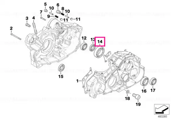 Grooved ball bearing 25X62X17 - BMW Motorrad Disponibil imediat