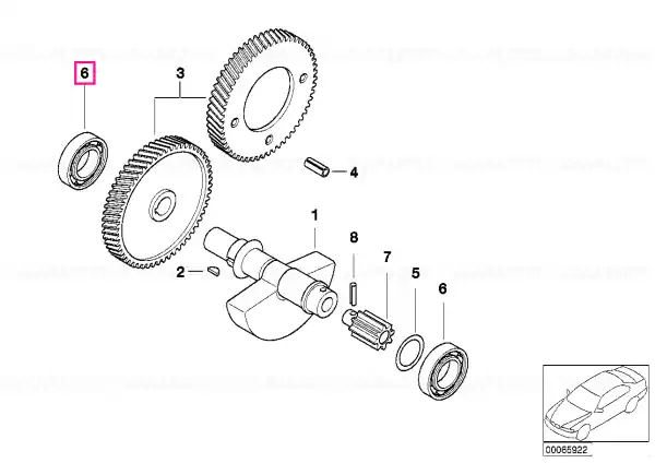 Grooved ball bearing 52X20X15 - BMW Motorrad Livrare rapidă