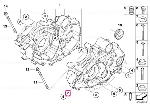Preț redus Șaibă-garnitură 8X16X1,6 AL - BMW Motorrad