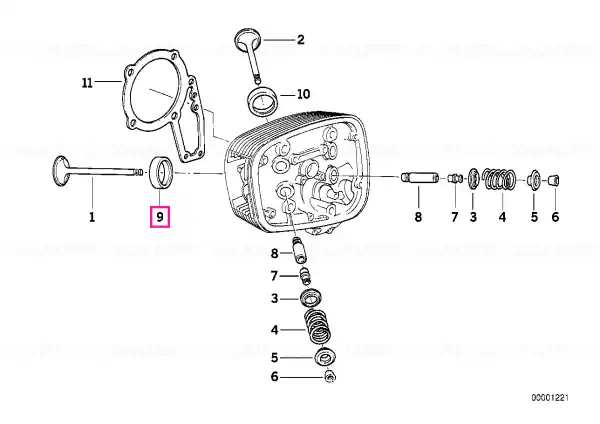 Valve Seat Ring Intake - BMW Motorrad Nu rata