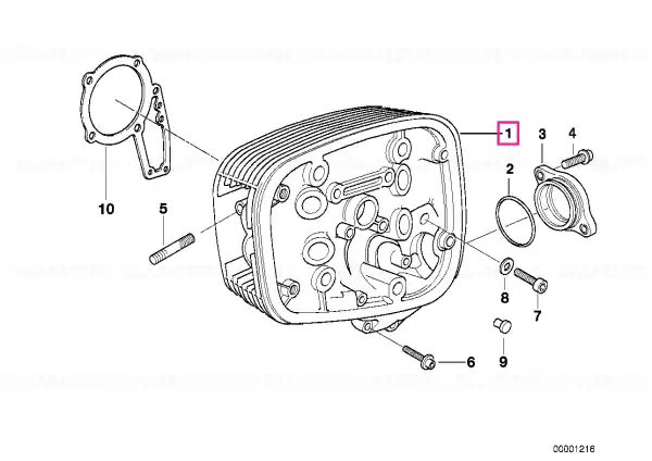 Mai ieftin Left silver 9-fin cylinder head 5 MM - BMW Motorrad