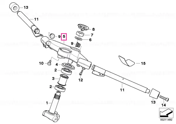 Mai ieftin Handlebar top yoke, silver - BMW Motorrad