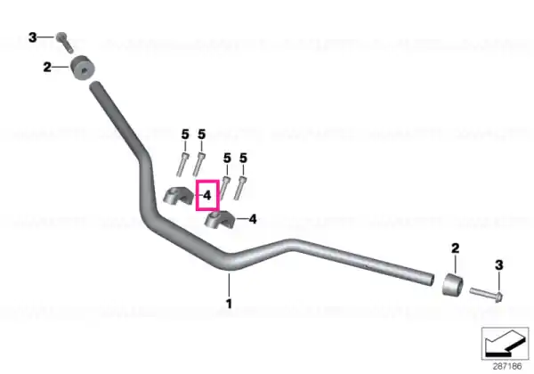 Livrare gratuită Clip mount, upper left - BMW Motorrad
